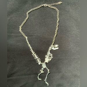 Stainless T-Rex Necklace